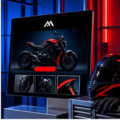 MIRA MOTO fictional concept artwork demonstrating email design