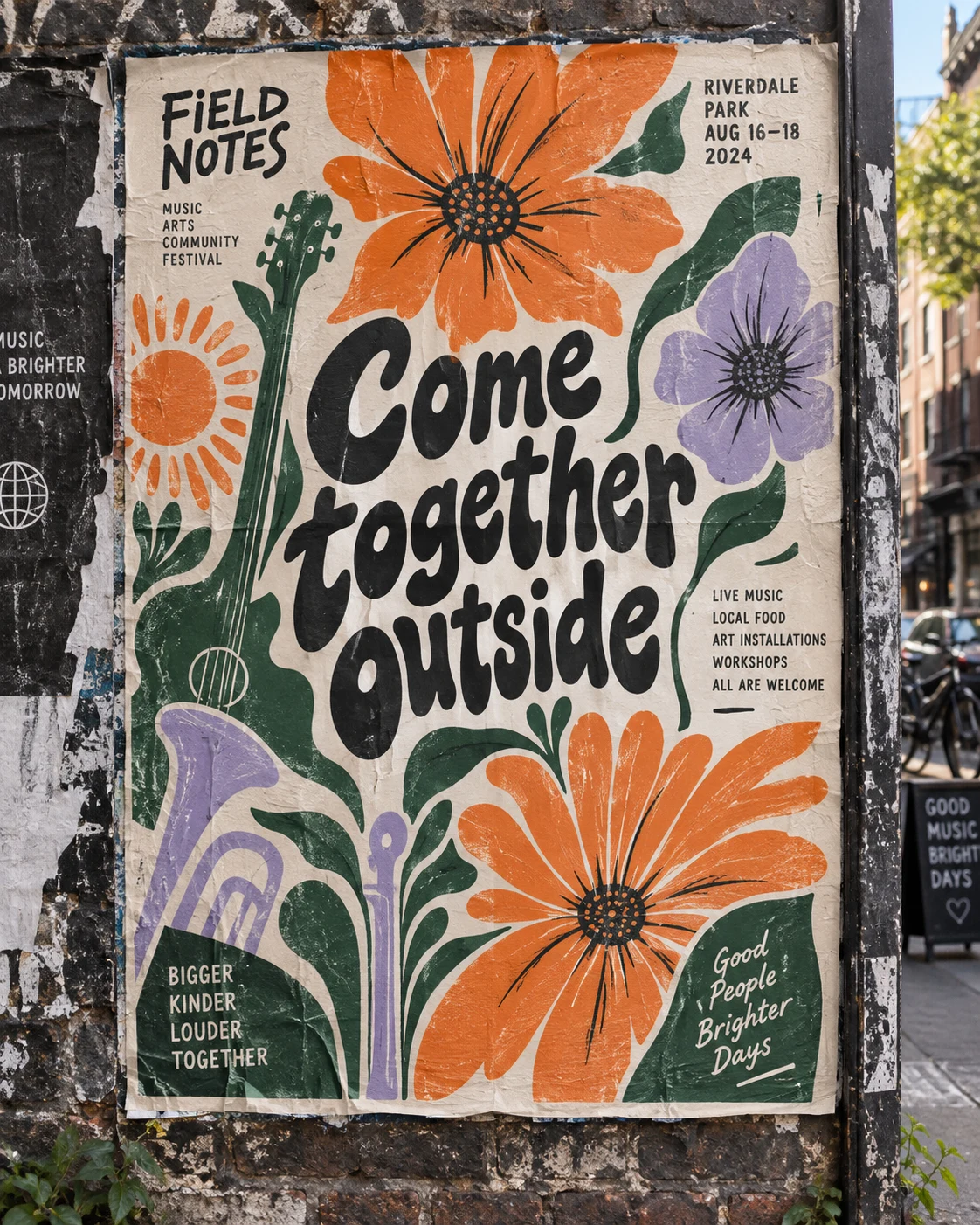 Illustrative campaign artwork concept shown as finished design work