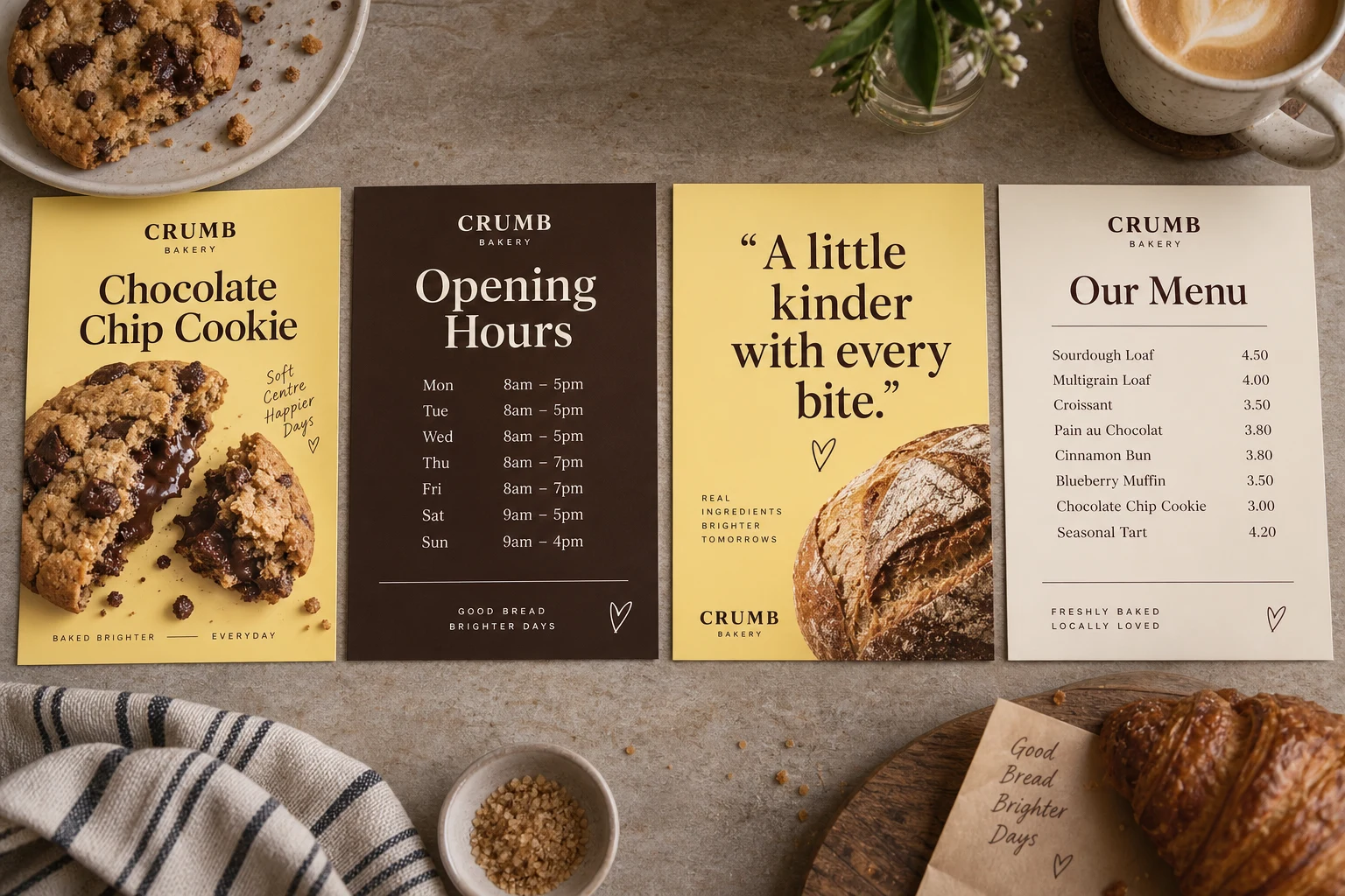 Illustrative reusable templates concept shown as finished design work